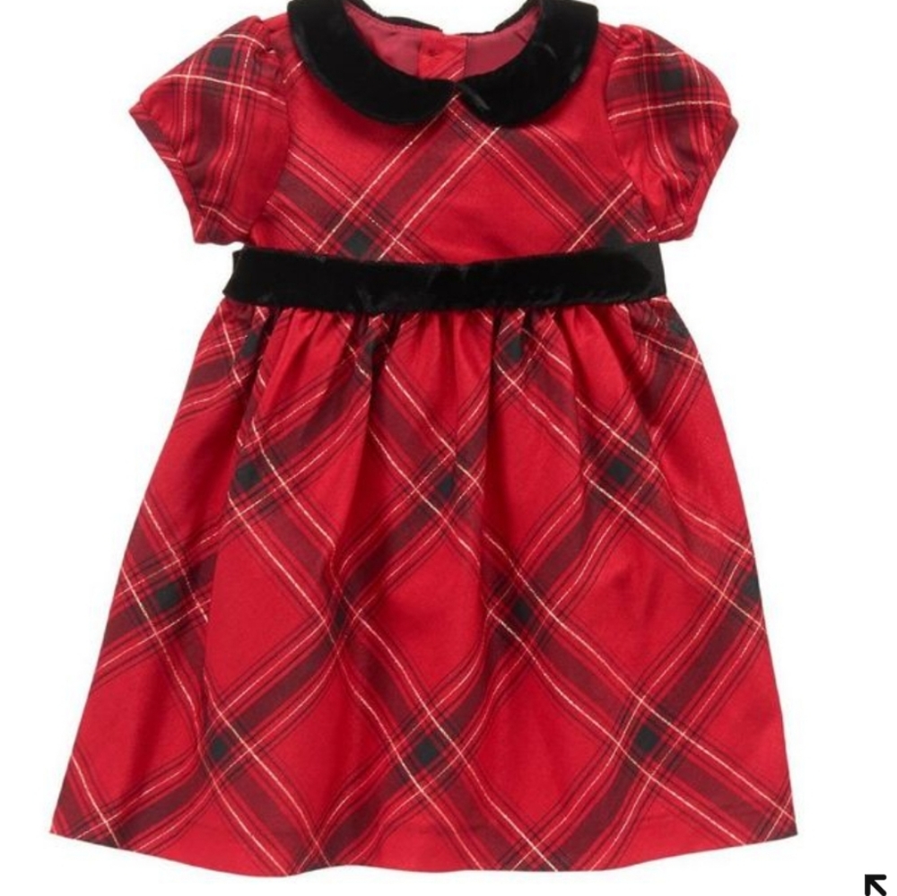 🎄Gymboree 3-6m Christmas dress with headband. NWT